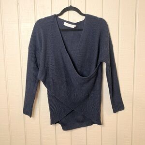 Astr the Label wrap front sweater, size small.